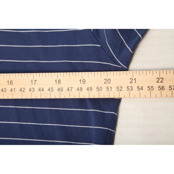 Peter Millar Polo Shirt Mens Medium Blue White Stripe Seaside Midland Hills CC - Picture 9 of 12